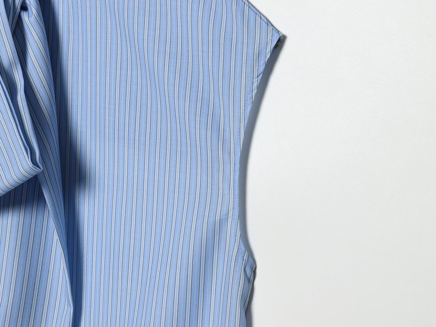 Women's bow decoration striped shirt