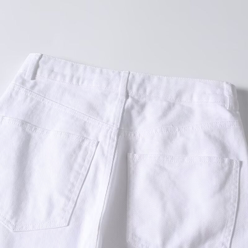 Women's casual mid waist wide leg jeans