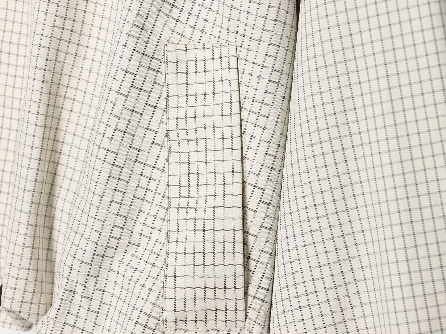 Women's casual plaid contrasting lapel Coat