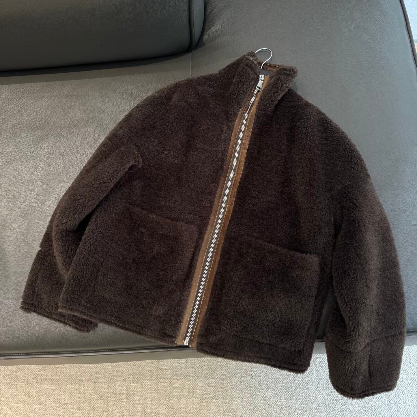 Women's Winter New Loose Double Sided Lamb Fleece Coat