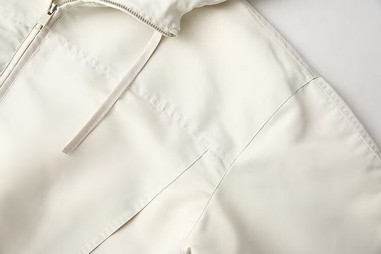 Women's casual short hooded jacket Coat