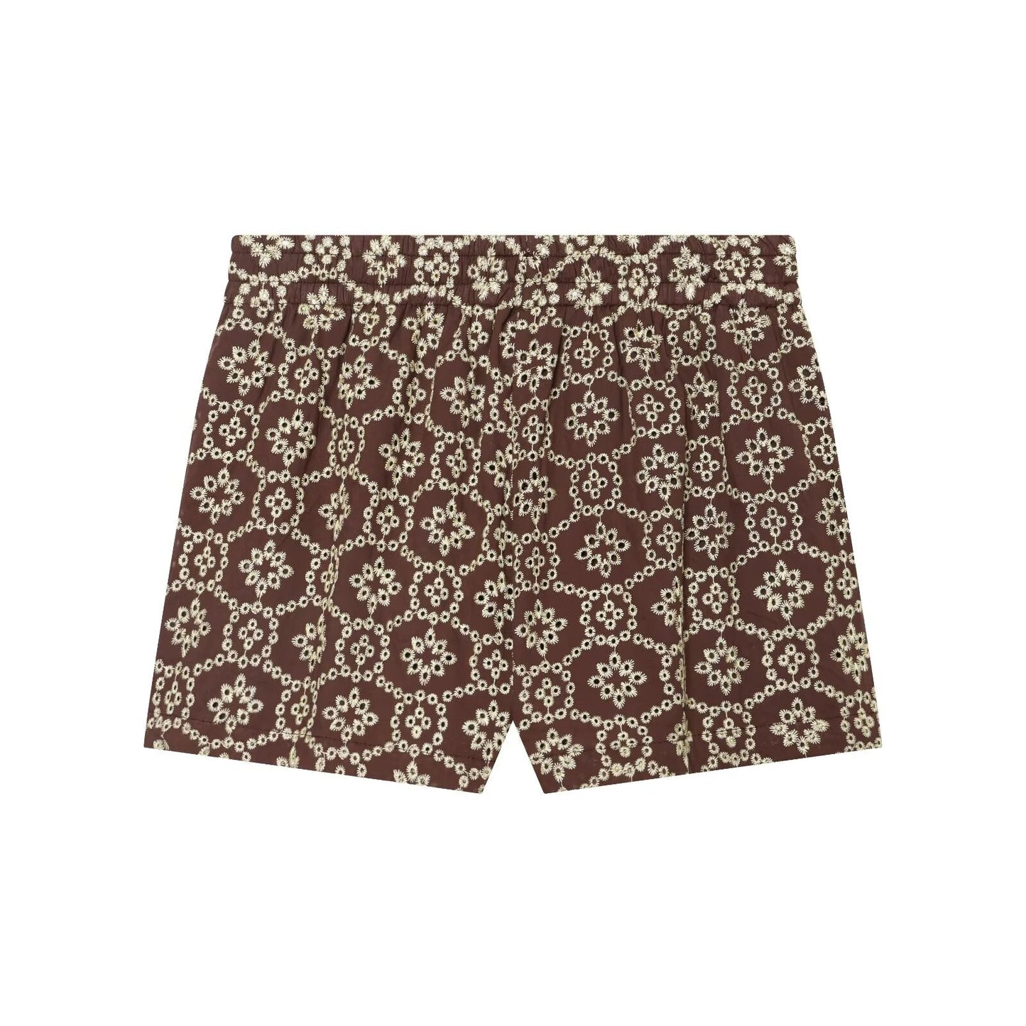 Women's hollow embroidery casual shorts