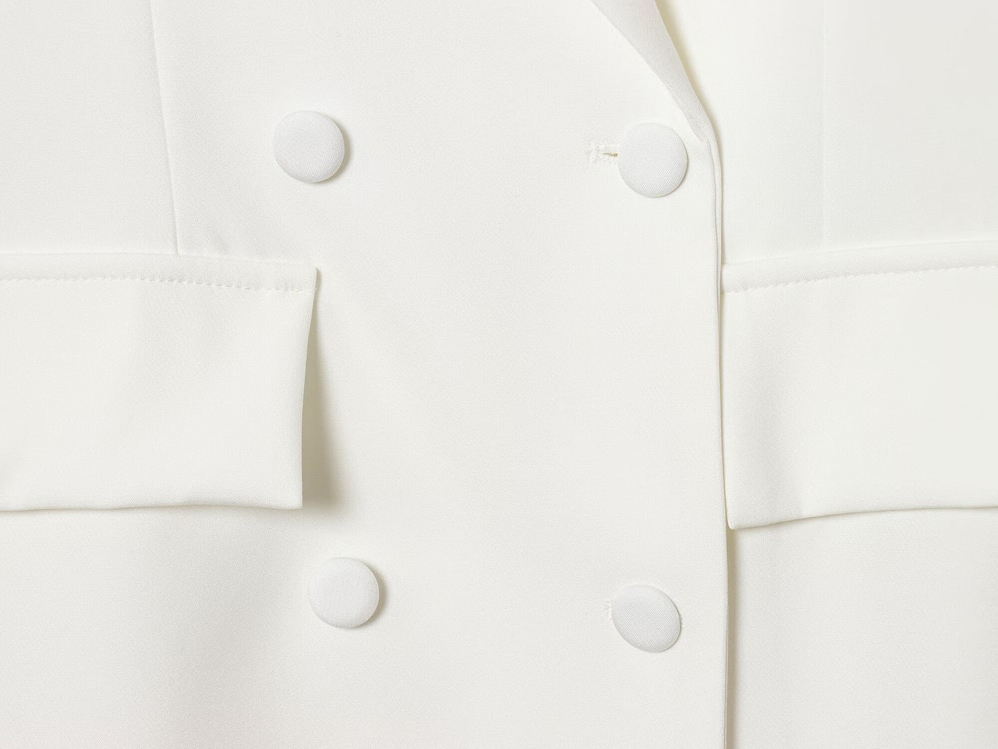 Women's solid slim double breasted Blazer Coat