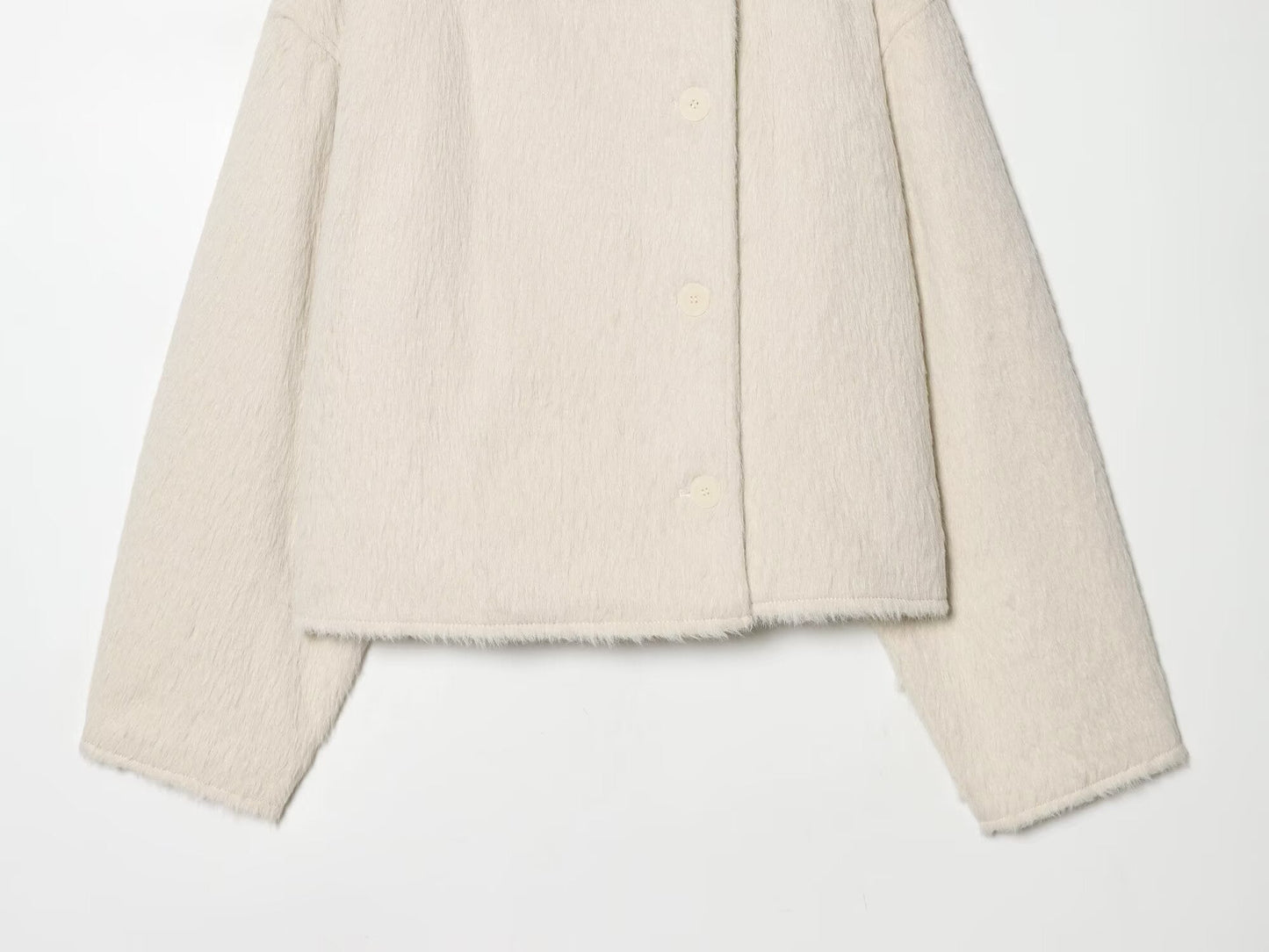 Women's long sleeved fleece jacket Coat