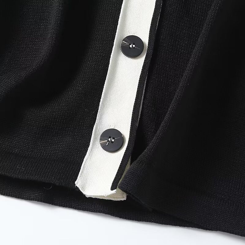 Women's Colorblock Detail Knit Vest