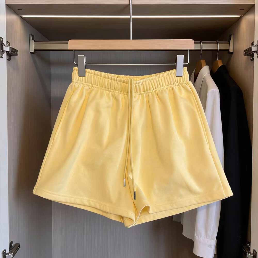2026 women's new sports and leisure multicolor waist drawstring shorts
