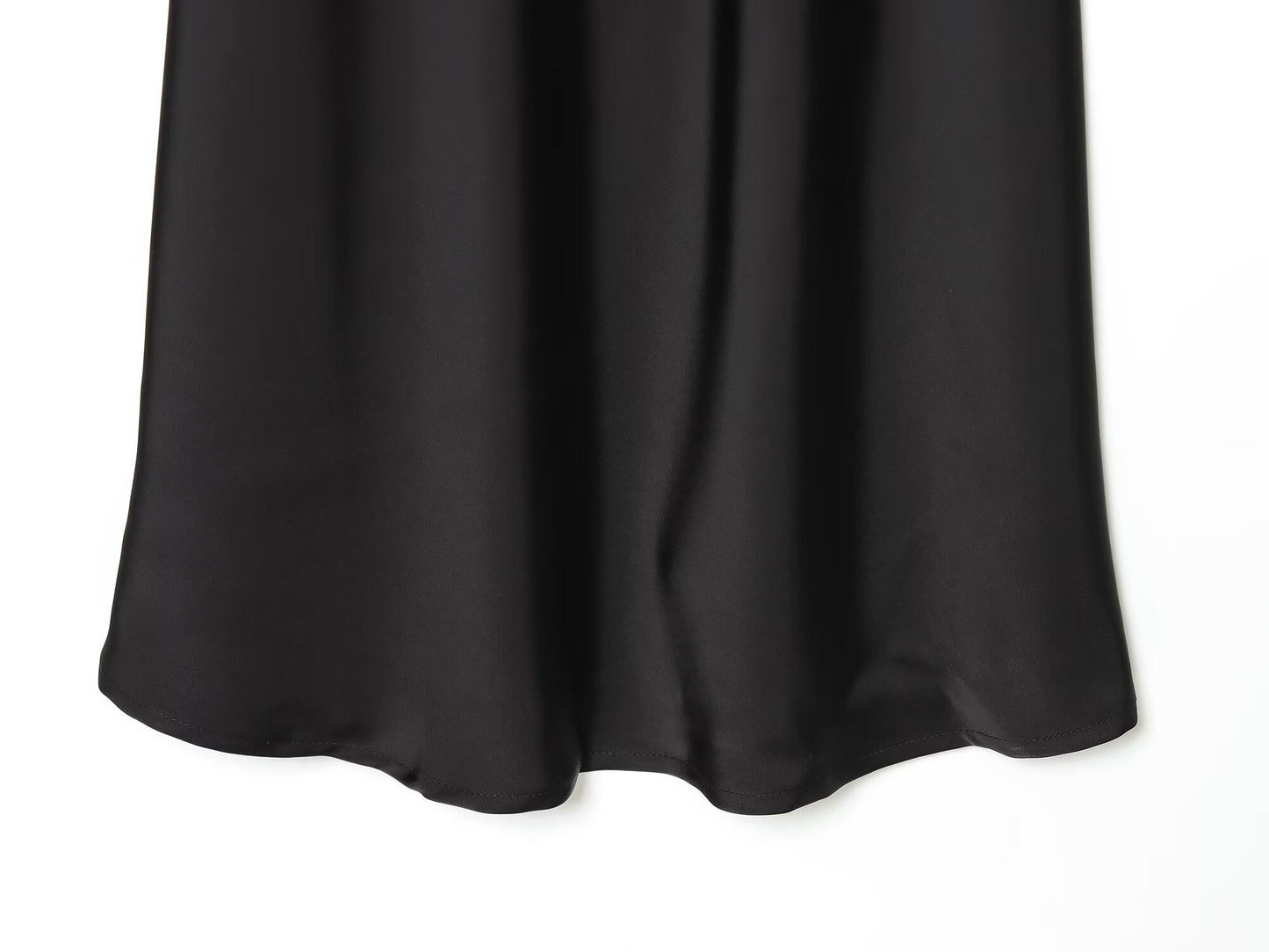 Women's slim draped suspender MIDI dress