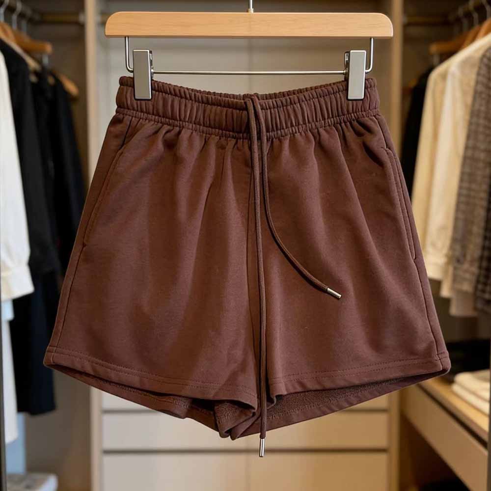 2026 women's new sports and leisure multicolor waist drawstring shorts