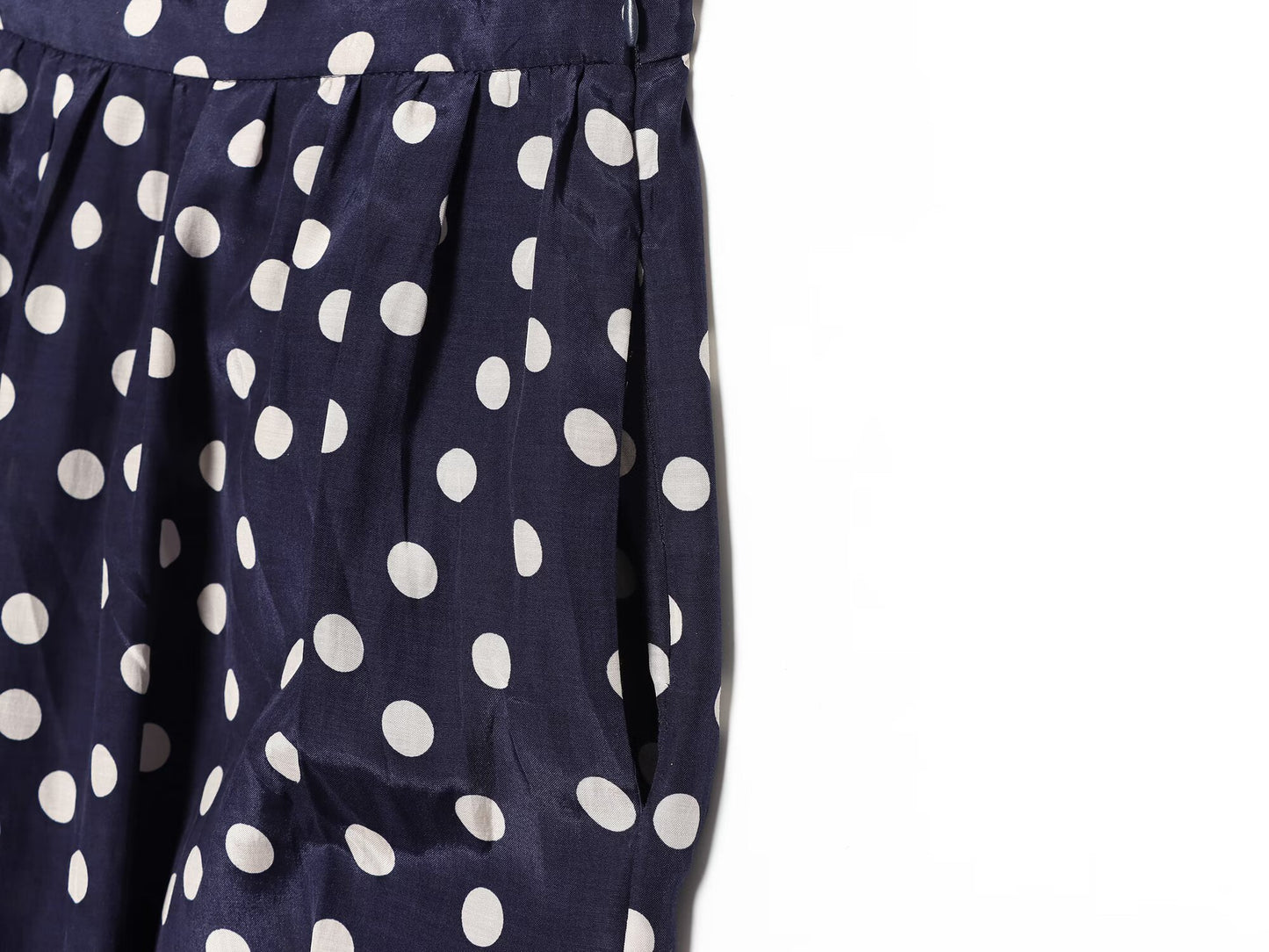 Women's bow decoration polka dot lantern pants