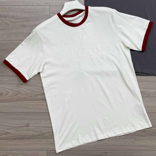 2026 New O-neck Contrast Retro T-shirt