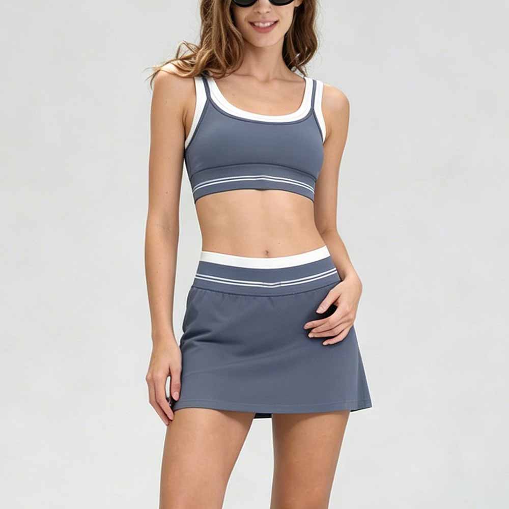 Women's new fake two-piece underwear outdoor running skirt