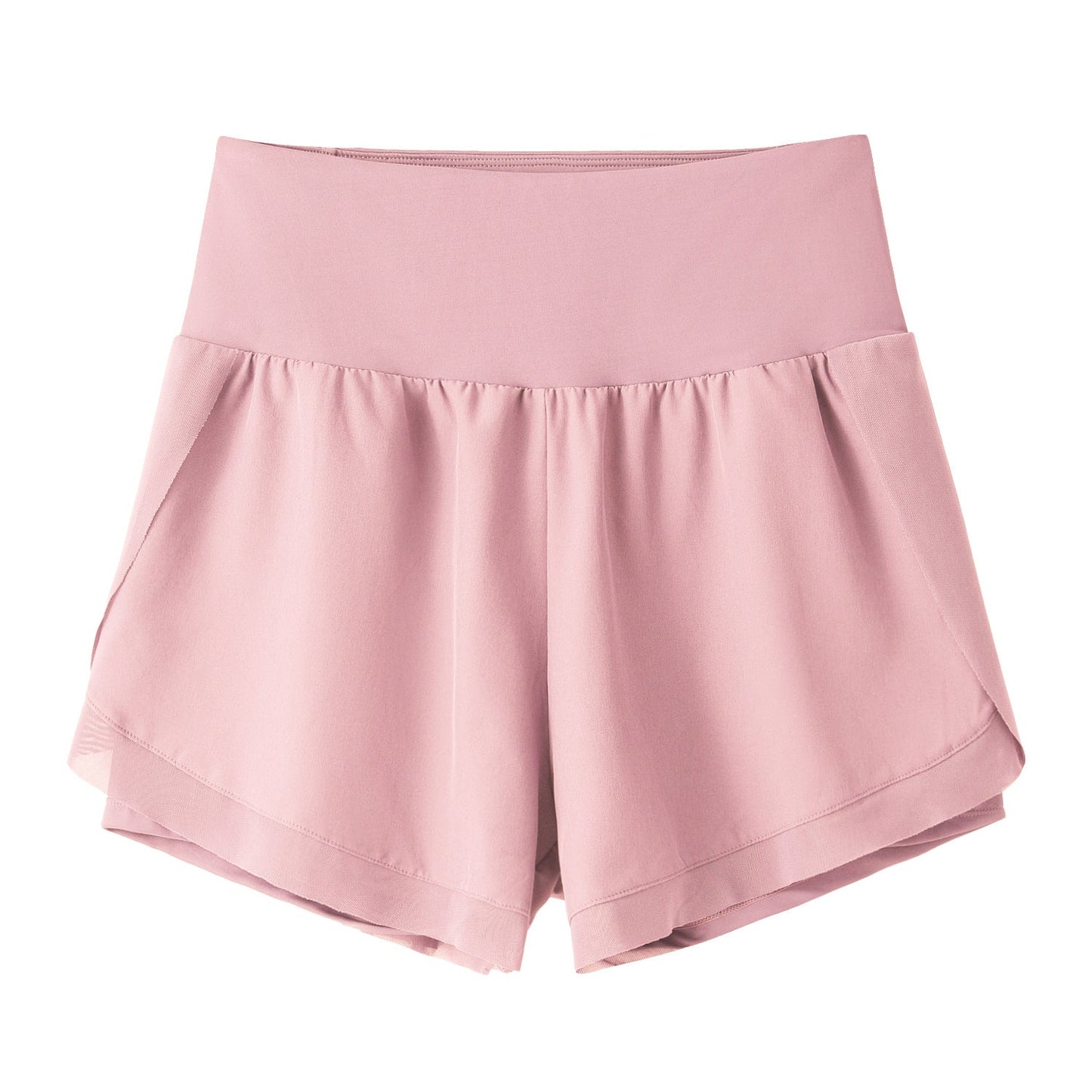 LU Women's new high waist and abdomen anti-exposure shorts