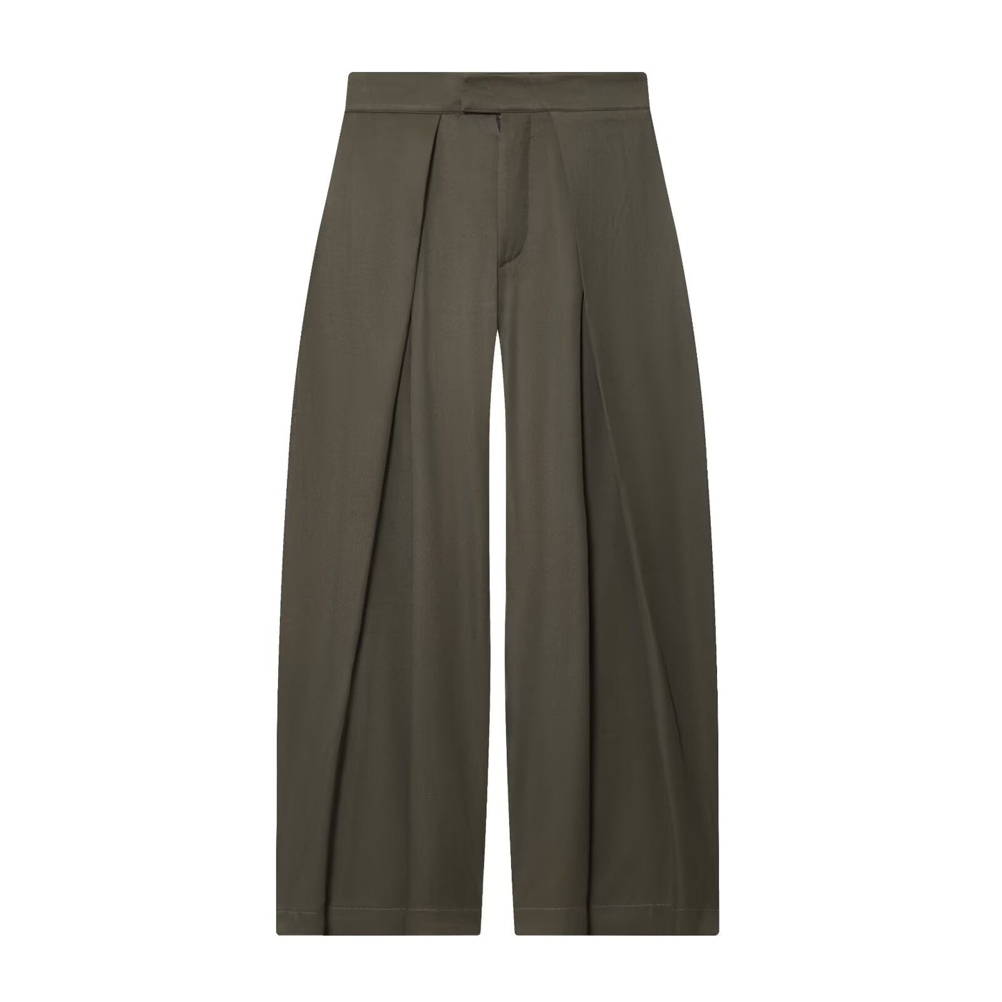 Women's New Fashion With Belt Loose Button-up Lapel Coat+Pants Suit