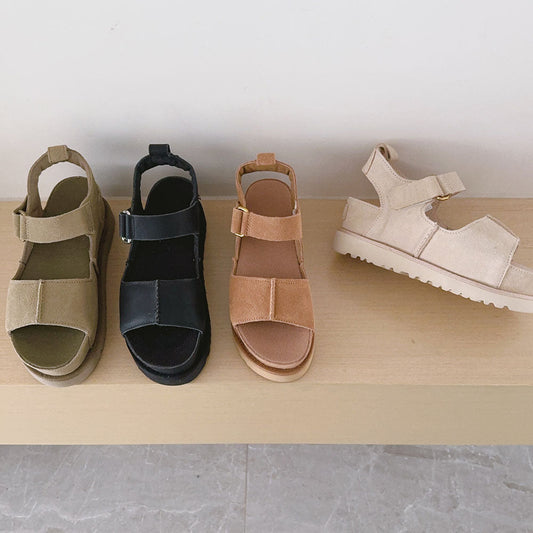 Women's 2026 new fashion adjustable buckle platform sandals
