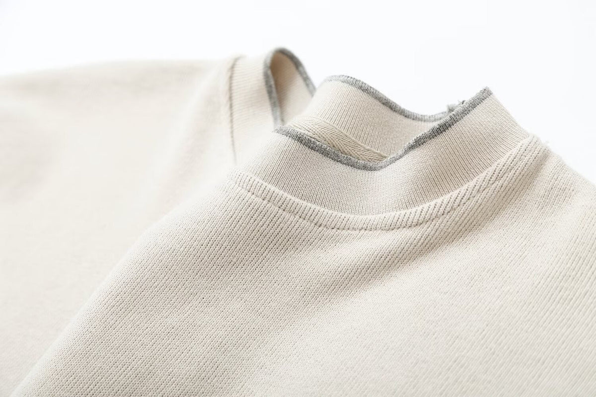 suit Women's 2 pieces contrasting striped soft texture sweatshirt+Pants
