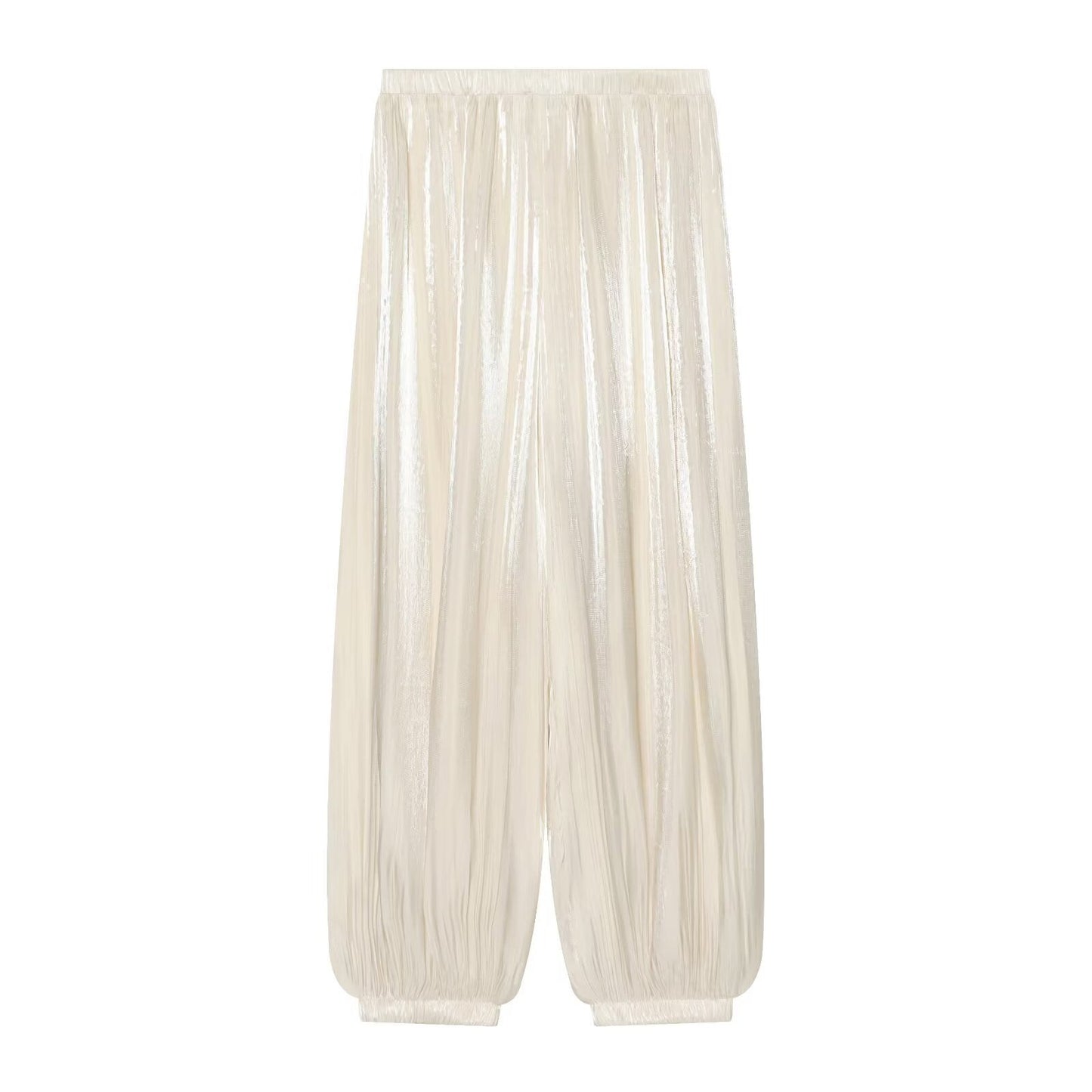 Women's comfortable pleated lantern pants