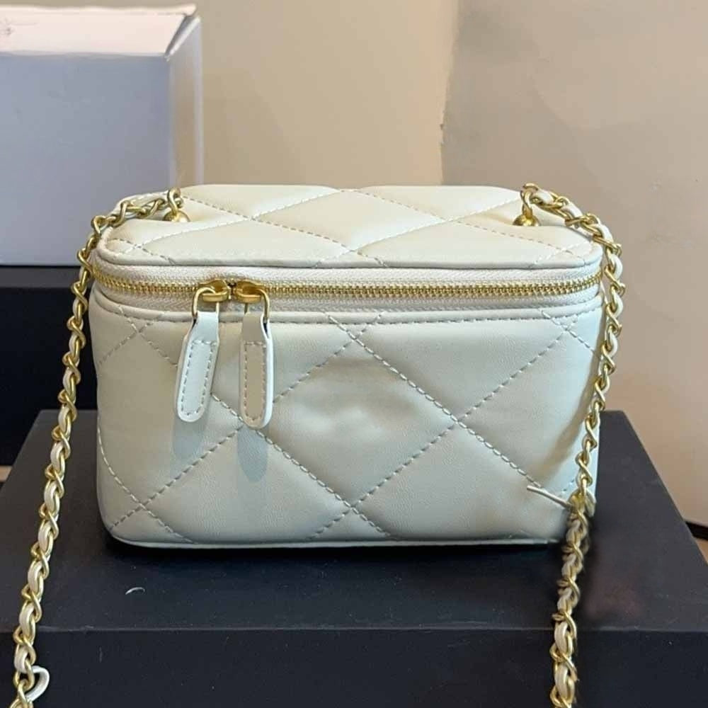 Women's new classic rhombic metal chain square bag