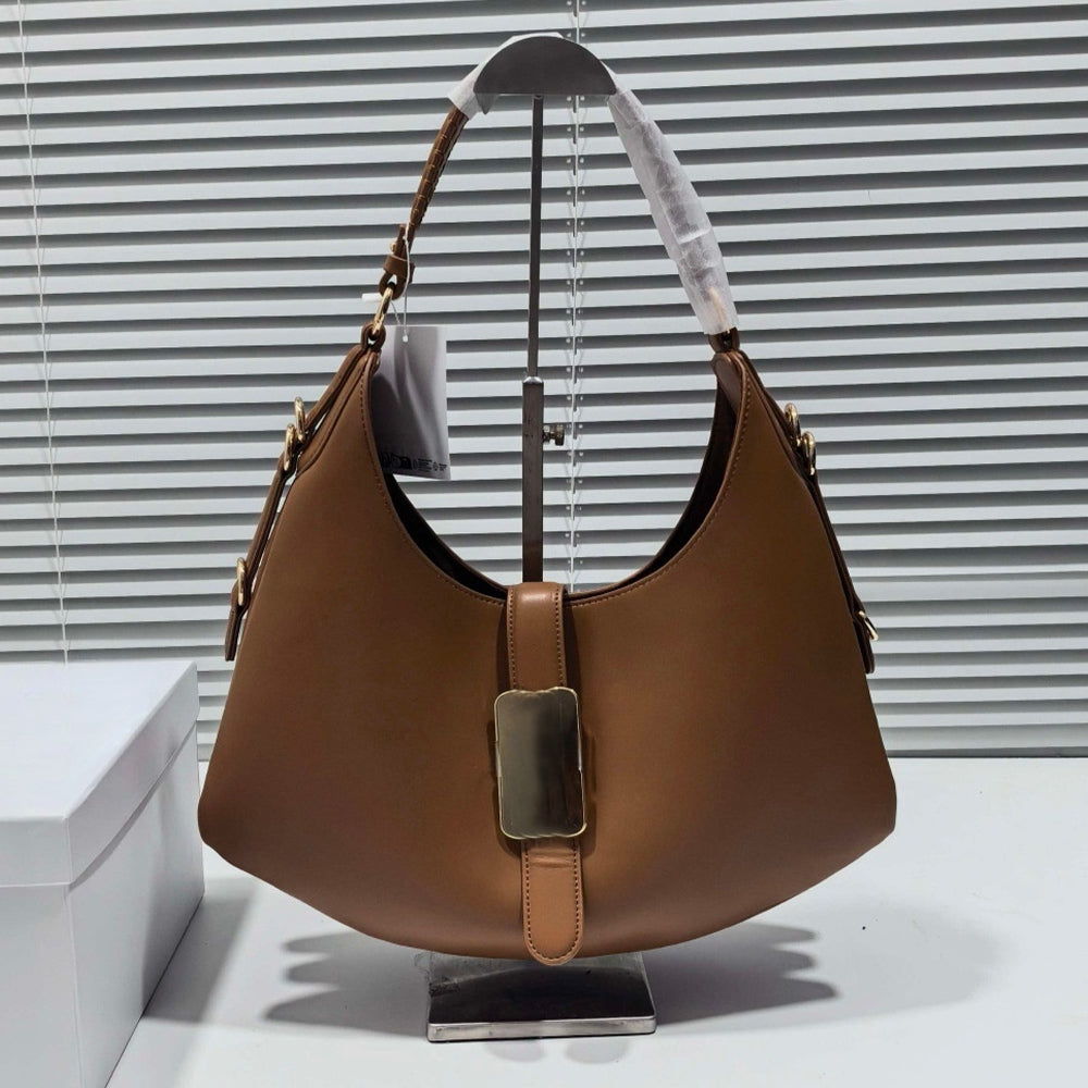 Women's new underarm bag Joker metal buckle shoulder bag