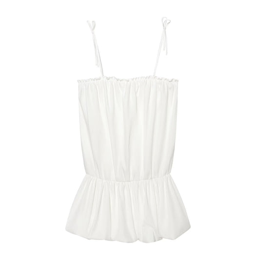 Women's nylon balloon version suspender dress