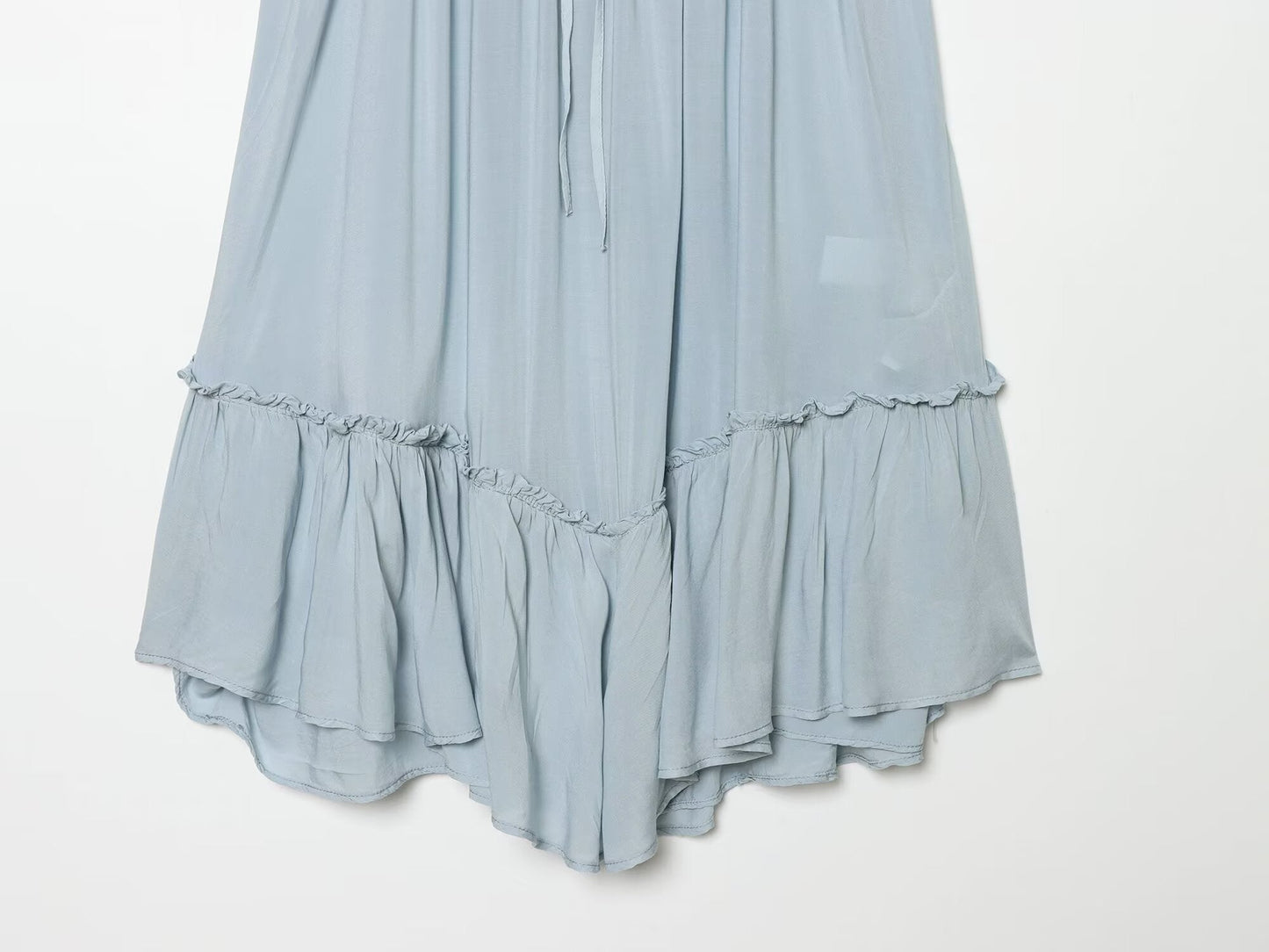 Women's layered decorative suspender mini dress