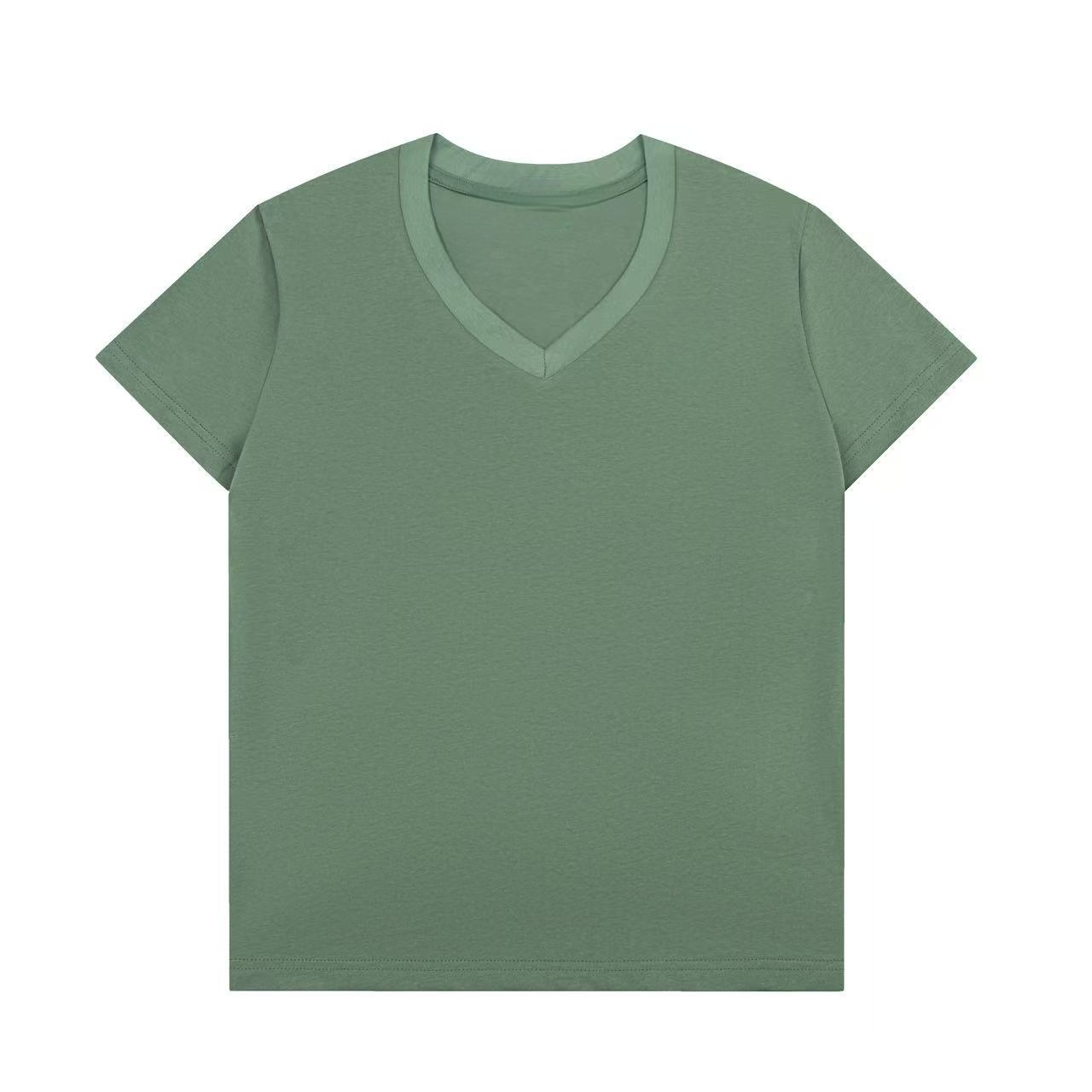 Women's new casual Joker V-neck short sleeve T-shirt