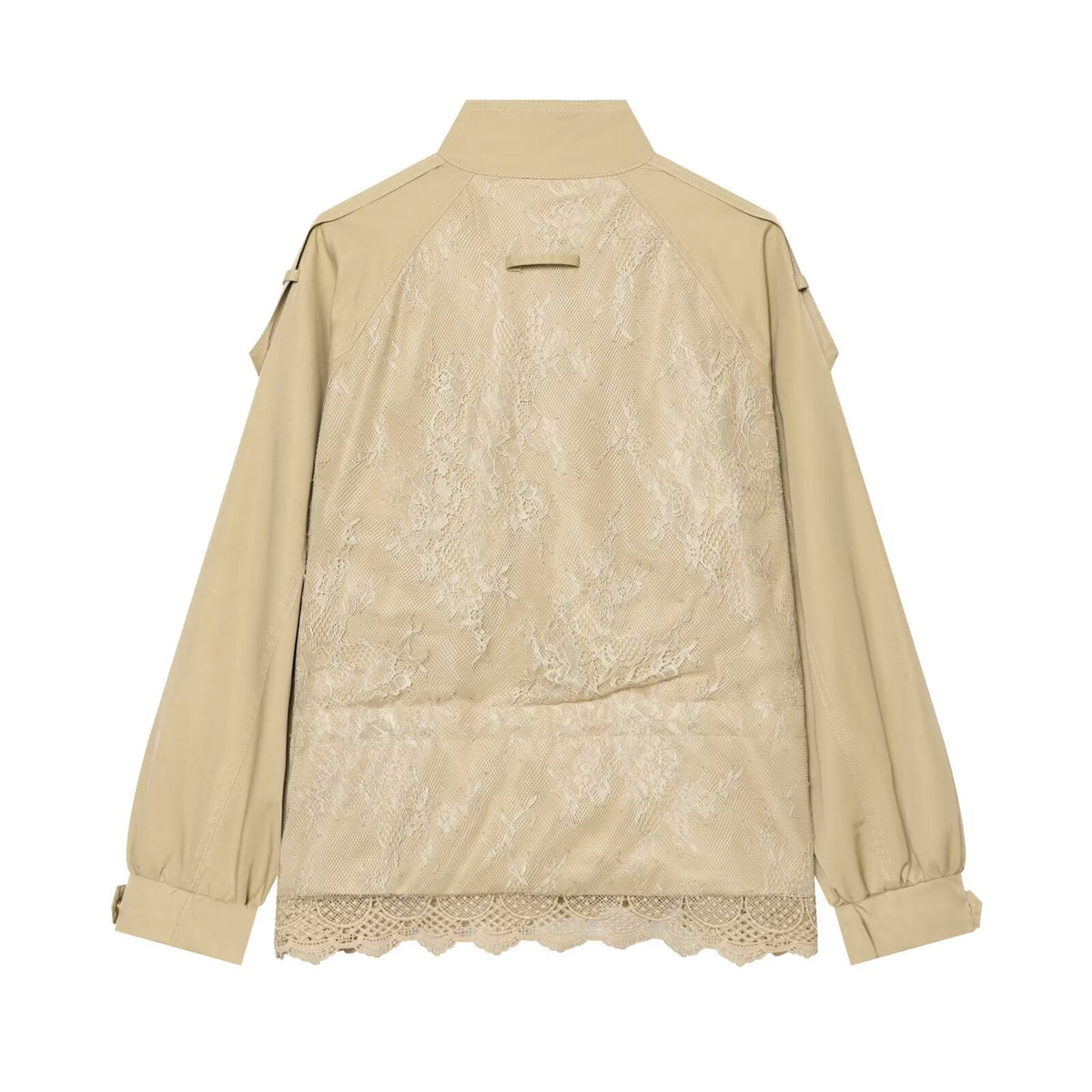 Women's casual lace patchwork workwear jacket