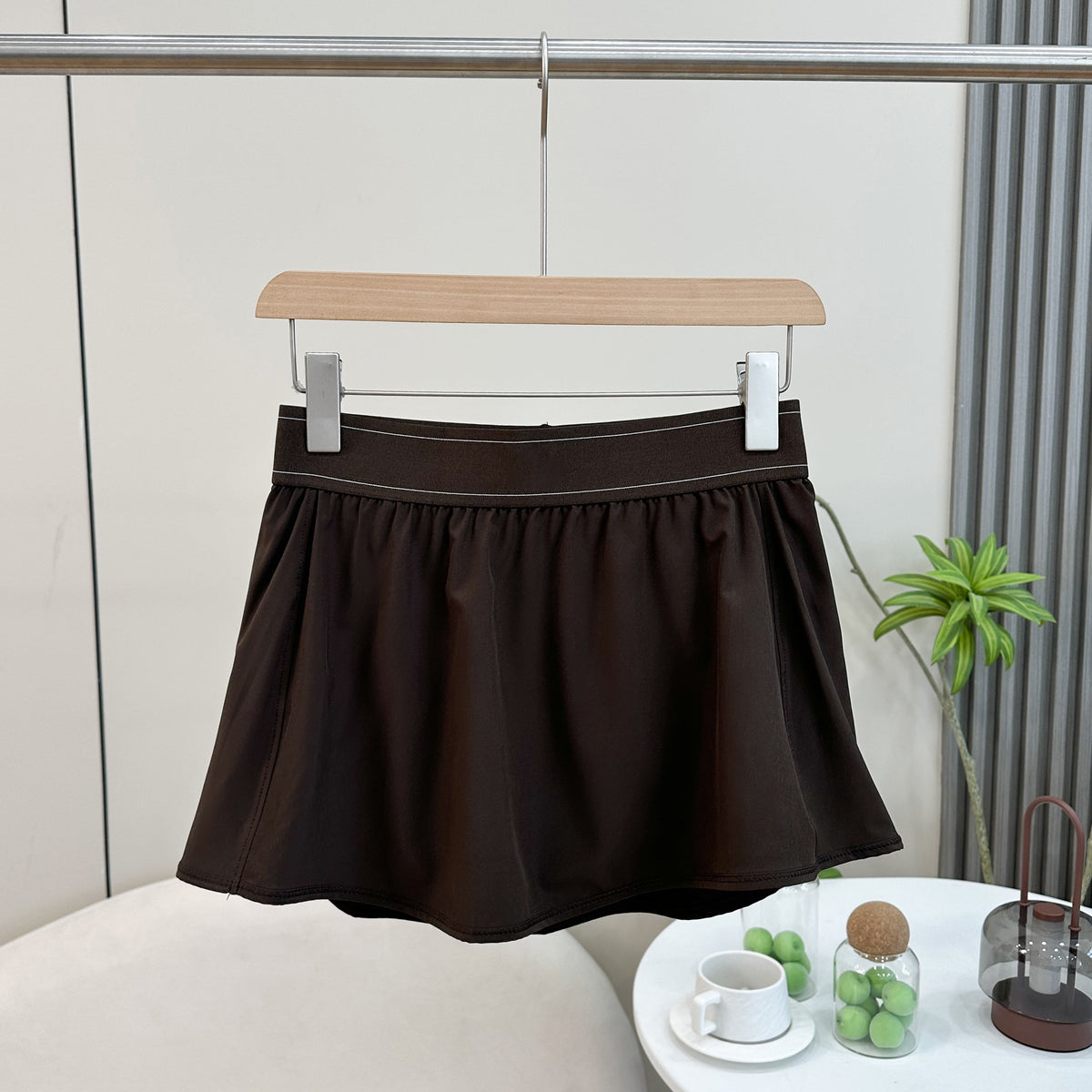 Women's new anti-exposure sports fitness miniskirt pants