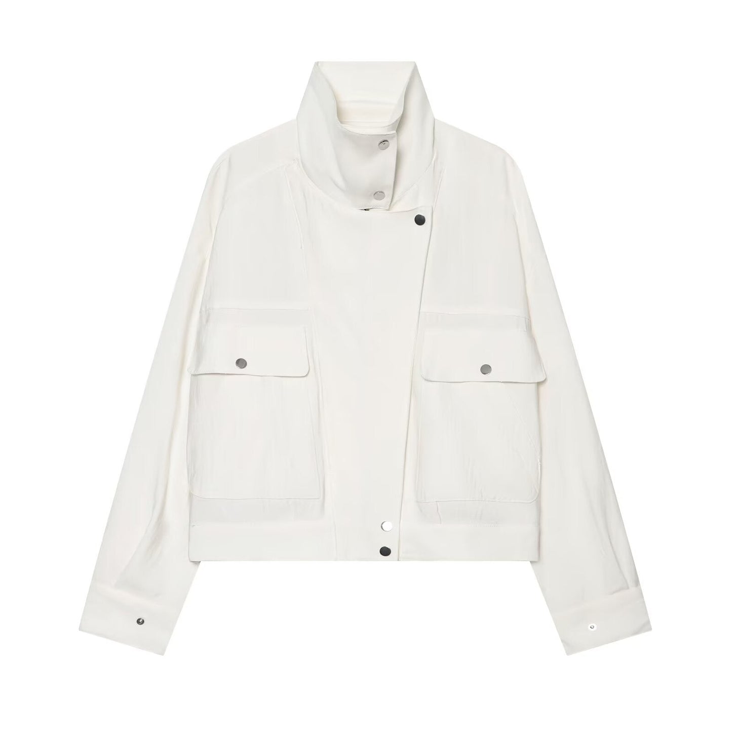 Women's Casual Stand Collar Jacket Coat