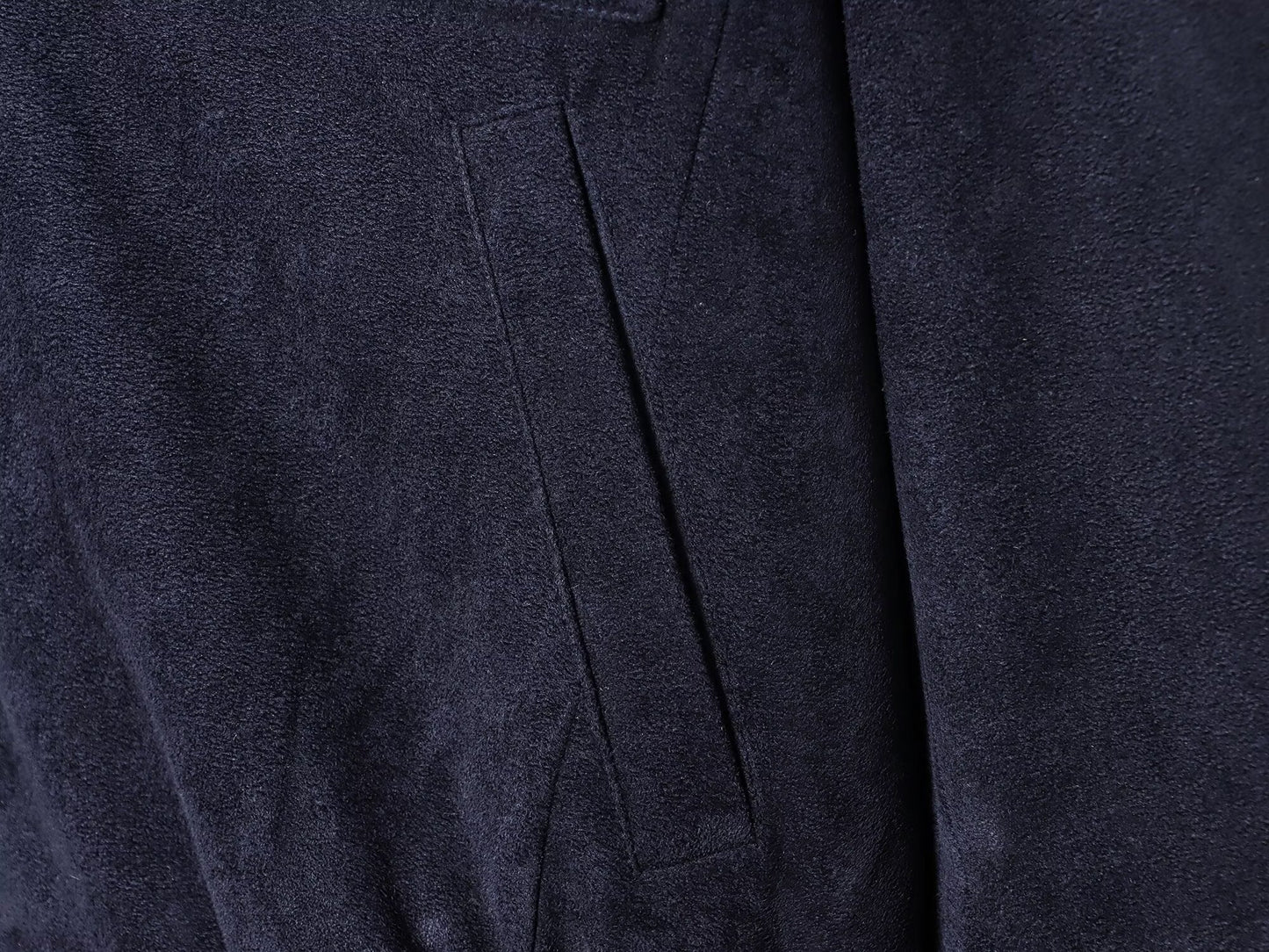 Women's new fashion loose stand collar suede textured leather jacket