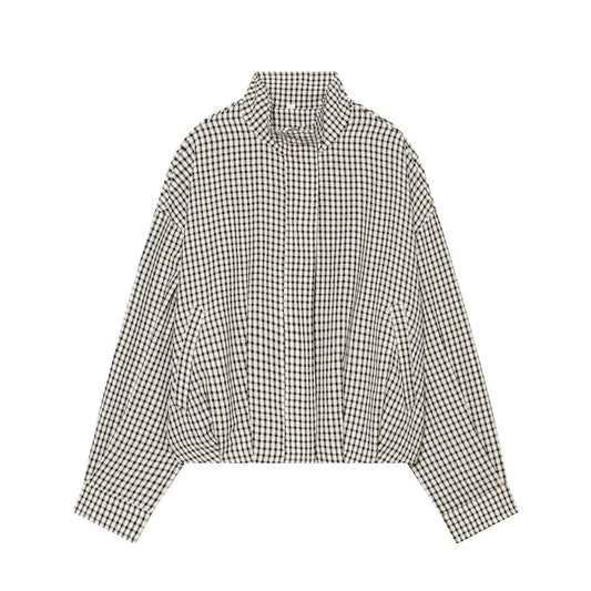 Women's checkered pilot jacket Coat