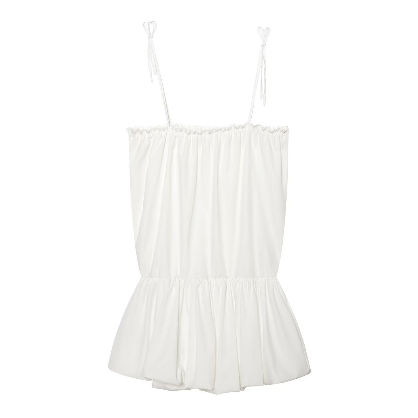 Women's nylon balloon version suspender dress