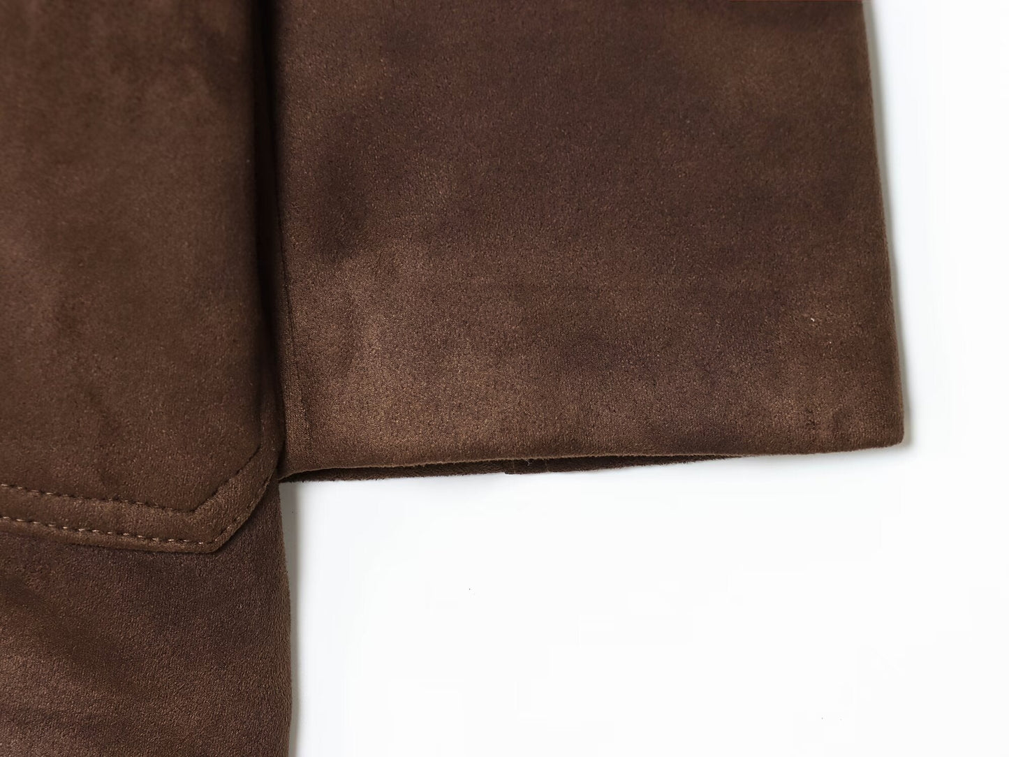 Women's new fashion with Belt loose Anti suede effect jacket Coat